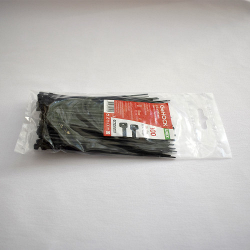 Δεματικά σε Μαύρο Χρώμα 2.5x120mm 100 τεμ. GeHOCK