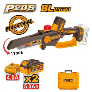 Μίνι Αλυσοπρίονο Μπαταρίας 2X5.0Ah 20V Li-Ion με 6"/15cm Λάμα + Δώρο Θήκη + Δωρεάν Αποστολή