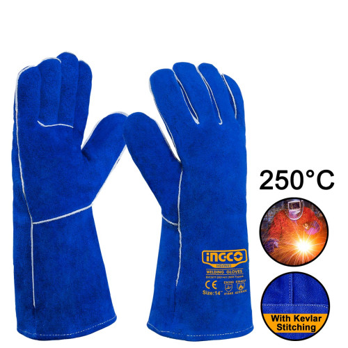 250°C Γάντια Δερμάτινα Μακριά Ηλεκτροσυγκολλητών XL 14