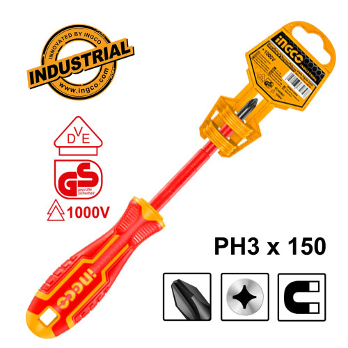Κατσαβίδι Ηλεκτρολόγου VDE Σταυρού PH3x150mm