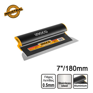 Σπάτουλα Στοκαρίσματος - Ξύστρα INOX 7"/180mm με Λαβή Αλουμινίου